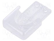 Clip; for enclosures; transparent; Y: 68mm; X: 52mm; Z: 15mm TEKO