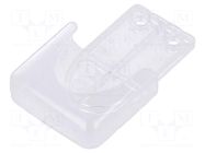 Holder; for enclosures; transparent; Y: 68mm; X: 52mm; Z: 15mm TEKO
