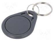 RFID pendant; plastic; grey; 125kHz; 8BROM SYSTEM 7 SECURITY