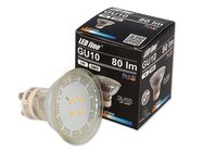 LED lamp GU10 230V 1W 60lm warm white, 2700K, LED line