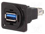 Coupler; USB A socket,both sides; FT; USB 3.0; metal; Thread: M3 CLIFF