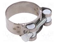 T-bolt clamp; W: 20mm; Clamping: 10÷43mm; chrome steel AISI 430; S MPC INDUSTRIES