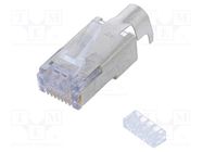 Connector: RJ45; plug; 44915; PIN: 8; Cat: 6; shielded; gold-plated MOLEX