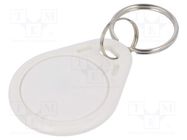 RFID pendant; plastic; white; 125kHz; 8BROM 