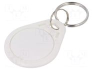 RFID pendant; plastic; white; 125kHz; 8BROM SYSTEM 7 SECURITY
