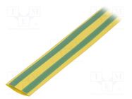 Heat shrink sleeve; glueless; 2: 1; 12.7mm; L: 1m; yellow-green CYG/KTG