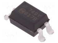 Optocoupler; SMD; Ch: 1; OUT: transistor; CTR@If: 130-260%@5mA; SO4 ONSEMI