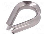 Thimble for rope; acid resistant steel A4; for rope; DIN 6899 KRAFTBERG