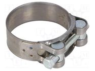 T-bolt clamp; W: 22mm; Clamping: 52÷55mm; chrome steel AISI 430; S MPC INDUSTRIES