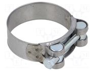 T-bolt clamp; W: 22mm; Clamping: 56÷59mm; chrome steel AISI 430; S MPC INDUSTRIES