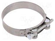 T-bolt clamp; W: 24mm; Clamping: 98÷103mm; chrome steel AISI 430 MPC INDUSTRIES