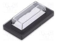 Accessories: cover; IP64; rectangular; 37x19.2x11mm; PVC Marquardt