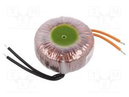 Transformer: toroidal; 100VA; 230VAC; 12V; 8.33A; Leads: cables BREVE TUFVASSONS