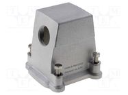 Enclosure: for HDC connectors; Han® B,Han® EMC; size 6B; EMC HARTING