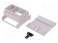 Enclosure: for DIN rail mounting; Y: 90mm; X: 88mm; Z: 53mm; PPO ITALTRONIC