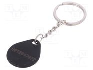 RFID pendant; plastic; black; 125kHz; 8BROM 