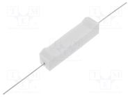 Resistor: wire-wound; cement; THT; 10Ω; 10W; ±5%; 10x9x49mm ROYAL OHM