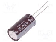 Capacitor: electrolytic; THT; 56uF; 250VDC; Ø12.5x25mm; Pitch: 5mm NICHICON