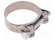 T-bolt clamp; W: 22mm; Clamping: 60÷63mm; chrome steel AISI 430; S MPC INDUSTRIES