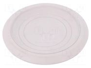 Grommet; Ømount.hole: 120mm; elastomer thermoplastic TPE; grey HT HI TECH POLYMERS