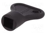 Key; polyamide; Key code: KW8 RST ROZTOCZE