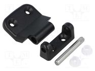 Hinge; Width: 48mm; zinc and aluminium alloy; black; H: 45mm RST ROZTOCZE