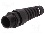 Cable gland; with strain relief; PG16; IP68; polyamide; black BM GROUP