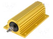 Resistor: wire-wound; with heatsink; screw; 4.7Ω; 300W; ±5%; 2.5kV TE Connectivity