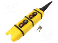 Control cassette; KS; No.of butt: 4; round,convex; IP65; -20÷70°C PROMET