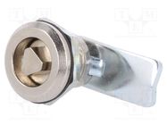 Lock; zinc and aluminium alloy; 13.5mm; Kind of insert bolt: T7 