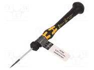 Screwdriver; slot; precision; 1,5x0,23mm; ESD; Blade length: 40mm WERA