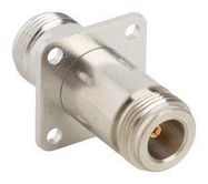 RF FLANGE ADAPTER, N JACK-JACK, 50 OHM