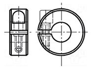 Clamping ring; BN 325; 20mm BOSSARD