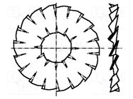 Washer; internally serrated,externally serrated; M10; BN 783 BOSSARD