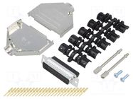 Connector: D-Sub; PIN: 25; plug; male; crimped; for cable; black ENCITECH