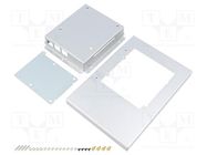 Enclosure: for display; aluminium; black; X: 136mm; Y: 193mm; Z: 46mm AAEON