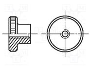 Nut; round; M3; 0.5; A1 stainless steel; BN 10904; DIN 466; knurled BOSSARD