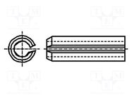 Springy stud; hardened steel; BN 876; Ø: 2.5mm; L: 20mm; DIN 1481 BOSSARD