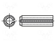 Springy stud; hardened steel; BN 876; Ø: 1.5mm; L: 16mm; DIN 1481 BOSSARD