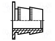 Threaded insert; steel; zinc; M5; BN 241; Pitch: 0.8; for wood BOSSARD