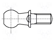 Angle joint studs; M6; steel; 10mm BOSSARD