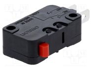 Microswitch SNAP ACTION; 16A/250VAC; 10A/30VDC; without lever OMRON Electronic Components