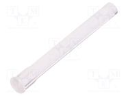 Fiber for LED; round; Ø3.2mm; Front: flat; straight; UL94V-0 FIX&FASTEN