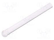 Fiber for LED; round; Ø5mm; Front: convex; straight; UL94V-2 FIX&FASTEN