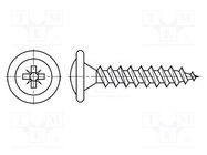 Screw; for wood,for chipboard; 4.5x40; Head: button; Pozidriv; PZ2 BOSSARD