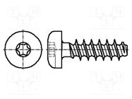 Screw; for plastic; 1.8x10; Head: cheese head; Torx® PLUS; 6IP BOSSARD