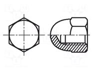 Nut; hexagonal; M12; 1.75; acid resistant steel A4; 19mm; BN 1721 BOSSARD