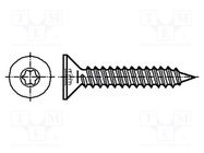 Screw; for metal; 3.5x9.5; Head: countersunk; Torx®; TX15; zinc BOSSARD