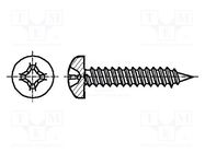 Screw; 6.3x16; Head: cheese head; Phillips; PH3; steel; zinc; BN 994 