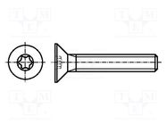 Screw; M4x10; 0.7; Head: countersunk; Torx®; TX20; steel; zinc BOSSARD